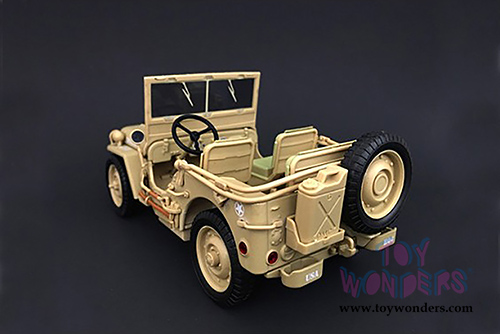 American Diorama - ARMY Jeep Vehicle US Army (1/18 scale diecast model car, Desert) 77408