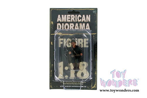 American Diorama Figurine - WWII US ARMY Soldier IV (1/18 scale, Green) 77413