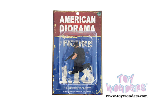 American Diorama Figurine - SWAT Team Snip (1/18 scale, Black) 77421