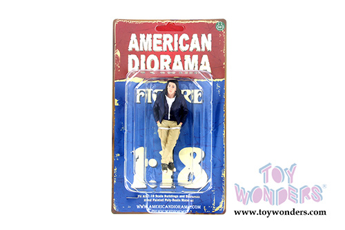 American Diorama Figurine - Street Racing Crew Figure III (1/18 scale, Dark Blue/Khaki) 77433