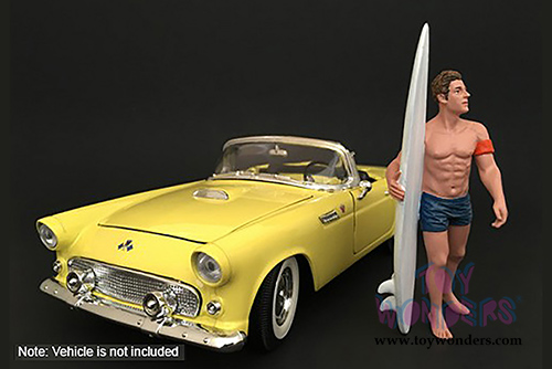 American Diorama Figurine - Surfer 2017 Greg Figure w/ Surfboard (1/18 scale, Blue) 77441