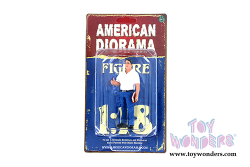 American Diorama Figurine - Mechanic Manager Tim (1/18 scale, Blue/White) 77443