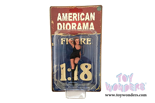 American Diorama Figurine - 70's Style Figure - I (1/18 scale, Black) 77451