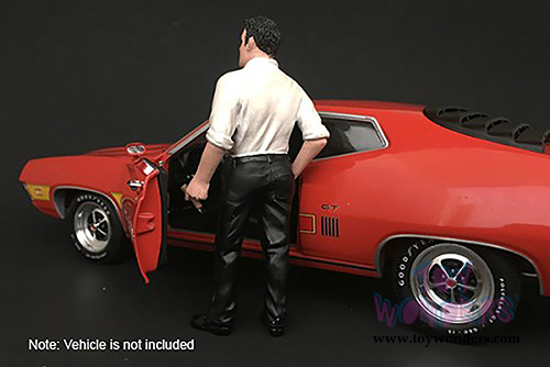 American Diorama Figurine - 70's Style Figure - III (1/18 scale, Black/White) 77453