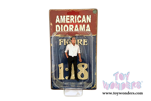 American Diorama Figurine - 70's Style Figure - III (1/18 scale, Black/White) 77453