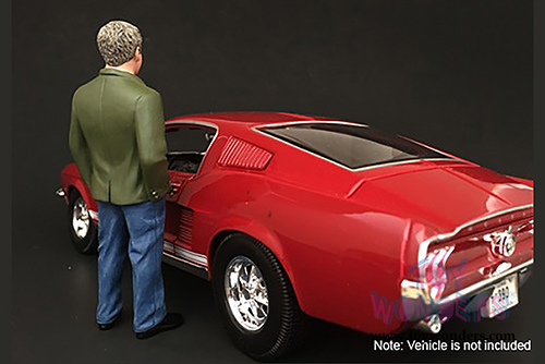 American Diorama Figurine - 70's Style Figure - VII (1/18 scale, Blue/Green) 77457