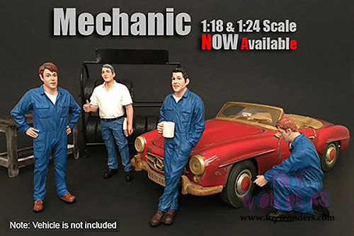 American Diorama Figurine - Mechanic Manager Tim (1/24 scale, Blue/White) 77493