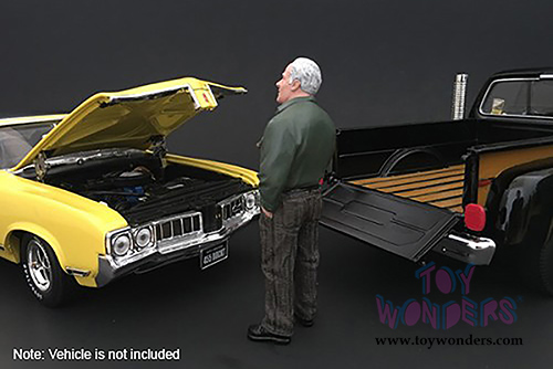 American Diorama Figurine - Mechanic | Jim The Boss (1/24 scale, Green/Brown) 77497
