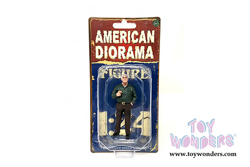 American Diorama Figurine - Mechanic | Jim The Boss (1/24 scale, Green/Brown) 77497
