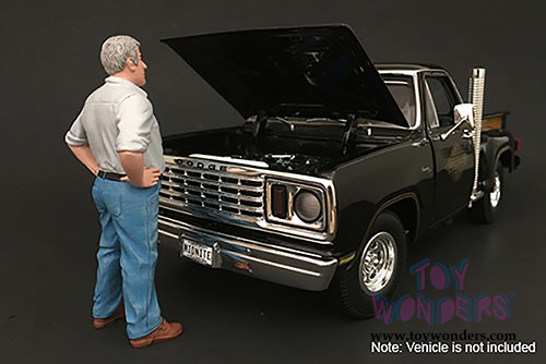 American Diorama Figurine - 70s Style Figure - V (1/24 scale, Blue) 77505