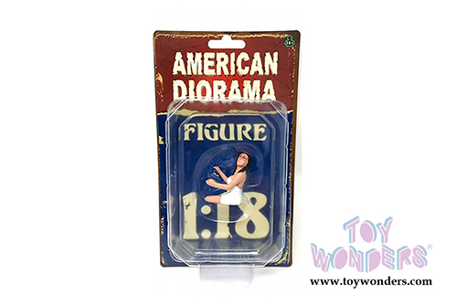 American Diorama Figurine - Female Driver (1/18 scale, White) 77529