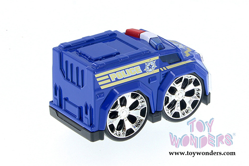 Showcasts Collectibles - Super Engine Rescue Racer | Police Car (4" diecast model car, Blue) 78403D