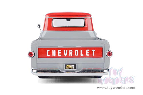 Motormax Get Low - Chevrolet® Apache™ Fleetside™ Pickup (1958, 1/24 scale diecast model car, Gray/Red) 79033WL