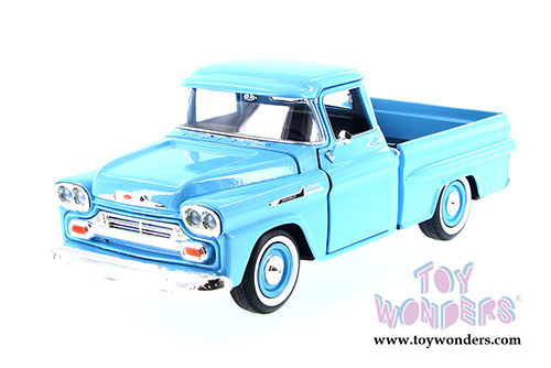 Showcasts Collectibles - Chevy Apache Fleetside Pickup Truck (1958, 1/24 scale diecast model car, Asstd.) 79311/16D