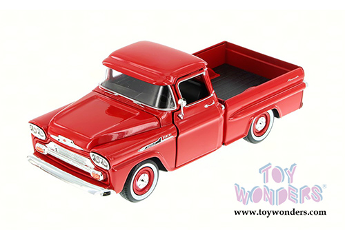Showcasts Collectibles - Chevy&reg; Apache&trade; Fleetside Pickup Truck (1958, 1/24 scale diecast model car, Red) 79311AC/R