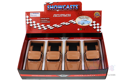 Showcasts Collectibles - Chevy&reg; Apache Fleetside Pickup Truck (1958, 1/24 scale diecast model car, Brown/Beige) 79311M/16D