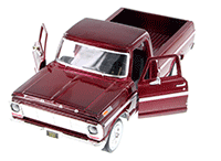 Show product details for Showcasts Collectibles - Ford F-100 Pickup Truck (1969, 1/24 scale diecast model car, Asstd.) 71315D MAP: $16.99