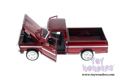 Showcasts Collectibles - Ford F-100 Pickup (1969, 1/24 scale diecast model car, Burgundy) 79315AC/BG