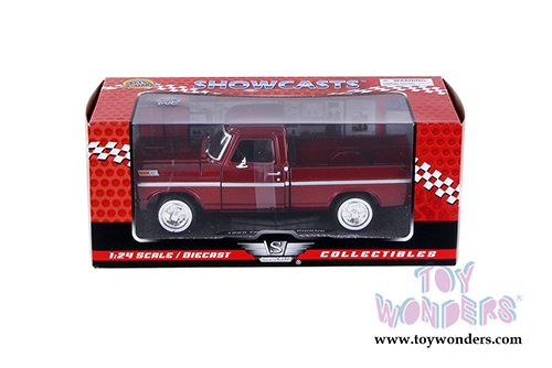 Showcasts Collectibles - Ford F-100 Pickup (1969, 1/24 scale diecast model car, Burgundy) 79315AC/BG