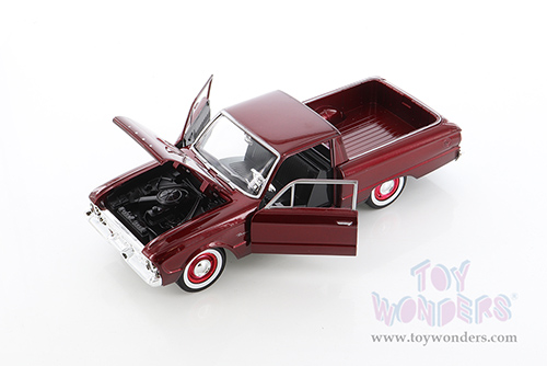 Showcasts Collectibles - Ford Ranchero Pickup Truck (1960, 1/24 scale diecast model car, Burgundy) 79321M/16D