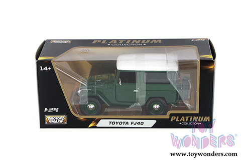Motormax Platinum Collection - Toyota FJ40 (1/24 scale diecast model car, Blue) 79323PTM