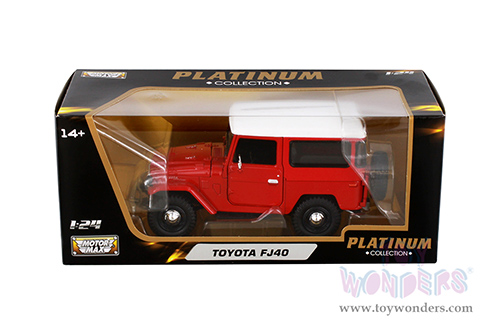 Motormax Platinum Collection - Toyota FJ40 (1/24 scale diecast model car, Red) 79323PTMR