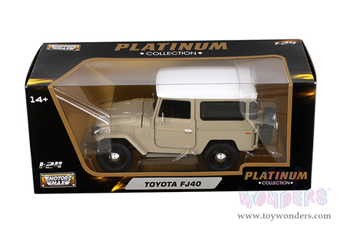 Motormax Platinum Collection - Toyota FJ40 (1/24 scale diecast model car, Beige) 79323PTMW
