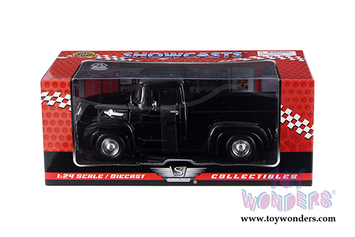 Showcasts Collectibles - Ford F-100 Pickup Truck (1955, 1/24 scale diecast model car, Black) 79341AC/BK