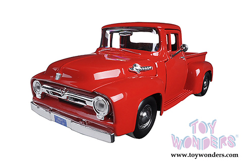 Showcasts Collectibles - Ford F-100 Pickup Truck (1955, 1/24 scale diecast model car, Red) 79341AC/R