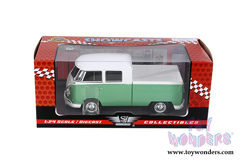 Showcasts Collectibles - Volkswagen Type 2 Pickup Bus (1/24 scale diecast model car, Green) 79343GN