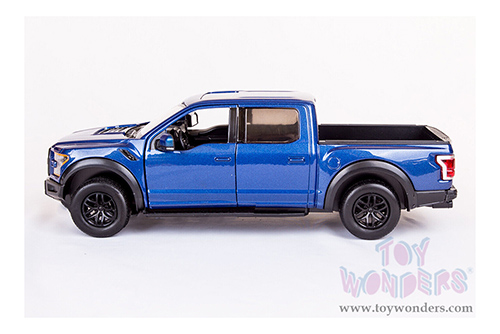 Motormax Premium American - Ford F-150 Raptor Pickup (2017, 1/27 scale die cast model car, Light Blue) 79344AC/LBU