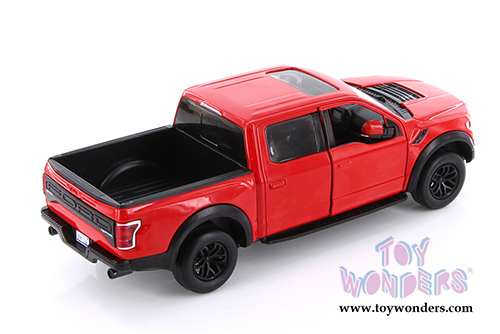 Showcasts Collectibles - Ford F-150 Raptor Pickup (2017, 1/27 scale die cast model car, Red) 79344R