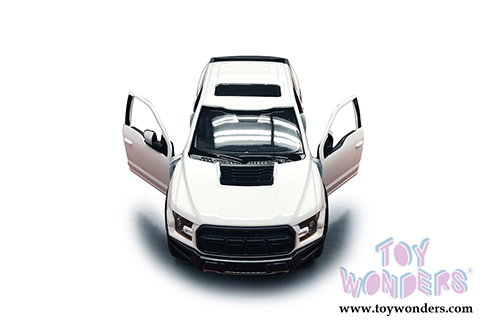 Showcasts Collectibles - Ford F-150 Raptor Pickup (2017, 1/27 scale die cast model car, White) 79344W