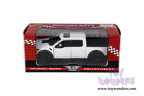 Showcasts Collectibles - Ford F-150 Raptor Pickup (2017, 1/27 scale die cast model car, White) 79344W