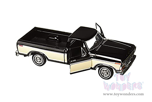 Showcasts Collectibles - Ford F-150 Custom Pickup (1979, 1/24 scale diecast model car, Black) 79346AC/BK