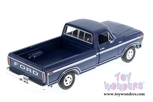 Motormax - Ford F-150 Custom Pickup (1979, 1/24 scale diecast model car, Blue) 79346AC/BU