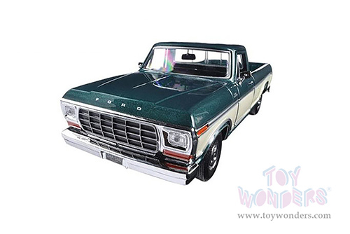 Showcasts Collectibles - Ford F-150 Custom Pickup (1979, 1/24 scale diecast model car, Green/Cream) 79346AC/GN