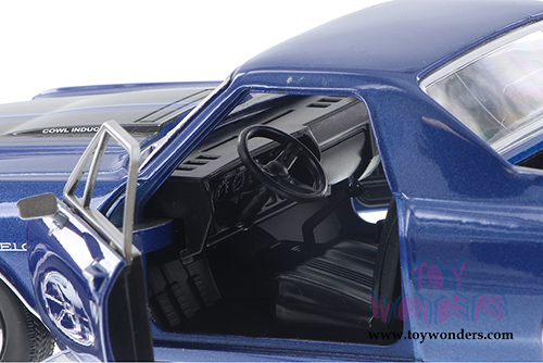 Motormax - Chevy El Camino&trade; SS 396 Hardtop (1970, 1/24 scale diecast model car, Blue) 79347AC/BU