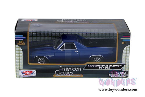 Motormax - Chevy El Camino&trade; SS 396 Hardtop (1970, 1/24 scale diecast model car, Blue) 79347AC/BU