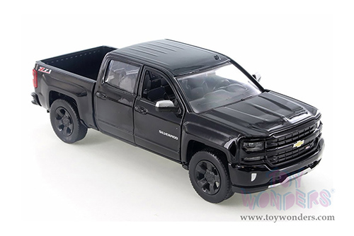 Showcasts Collectibles - Chevy&reg; Silverado&trade; 1500 LT Z71 Crew Cab Truck (2017, 1/27 scale diecast model car, Black) 79348BK