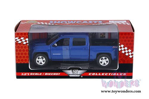 Showcasts Collectibles - Chevy&reg; Silverado&trade; 1500 LT Z71 Crew Cab Truck (2017, 1/27 scale diecast model car, Blue) 79348BU