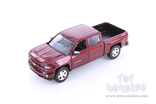 Showcasts Collectibles - Chevy&reg; Silverado&trade; 1500 LT Z71 Crew Cab Truck (2017, 1/27 scale diecast model car, Red) 79348R/16D