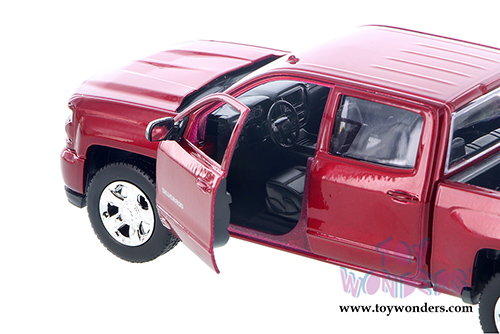 Showcasts Collectibles - Chevy&reg; Silverado&trade; 1500 LT Z71 Crew Cab Truck (2017, 1/27 scale diecast model car, Red) 79348R