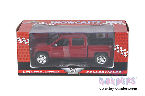 Showcasts Collectibles - Chevy&reg; Silverado&trade; 1500 LT Z71 Crew Cab Truck (2017, 1/27 scale diecast model car, Red) 79348R