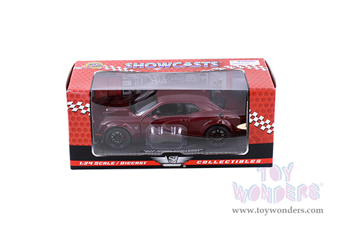 Showcasts Collectibles - Dodge Challenger SRT Hellcat Widebody Hard Top (2018, 1/24 scale diecast model car, Burgundy) 79350BG