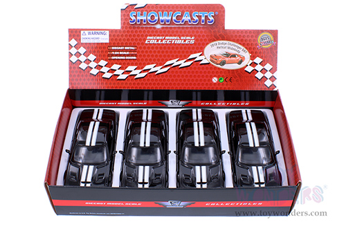 Showcasts Collectibles - Dodge Challenger SRT Hellcat Widebody Hardtop (2018, 1/24 scale diecast model car, Black) 79350M/16D