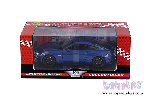 Showcasts® Collectibles - Ford Mustang GT Hardtop (2018, 1/24 scale diecast model car, Blue) 79352BU