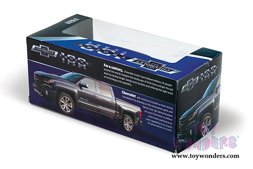 Motormax - Chevrolet&reg; Silverado&trade; Pickup Truck Centennial Edition (2018, 1/27 scale diecast model car, Blue) 79353BU
