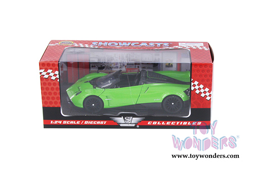 Showcasts Collectibles - Pagani Huayra Roadster (1/24 scale diecast model car, Green) 79354GN
