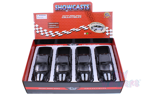 Showcasts Collectibles - Dodge Ram 1500 Crew Cab Laramie Pickup Truck (2019, 1/27 scale diecast model car, Metallic Black w/Silver Stripes) 79357M/16D